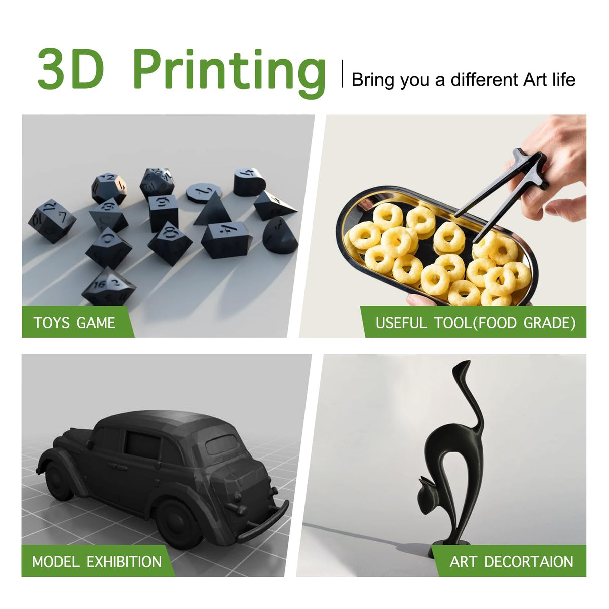 YXPOLYER PLA Plus Filament Food-Grade pla+ PLA Plus 3D Printing Filament 1.75 mm 1kg 2.2lbs with Reusable PC Spool, Modified 3D Printer Filament for Most FDM 3D Printers yxpolyer