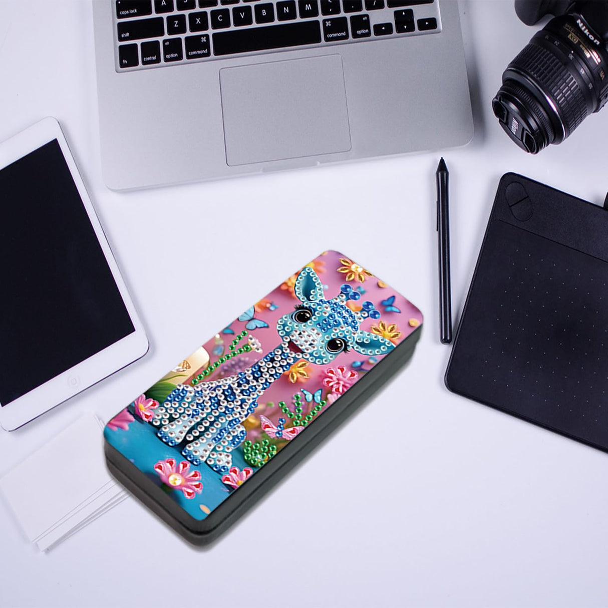 JISHSHAY Diamond Art Glasses Case Giraffe Diamond Painting Glasses Holder Gem Art Sunglasses Holder Gem Painting Sunglass Organizer Mosaic Kits for Adults Embroidery Kit Jigsaw Puzzles Eyeglass Case JISHSHAY