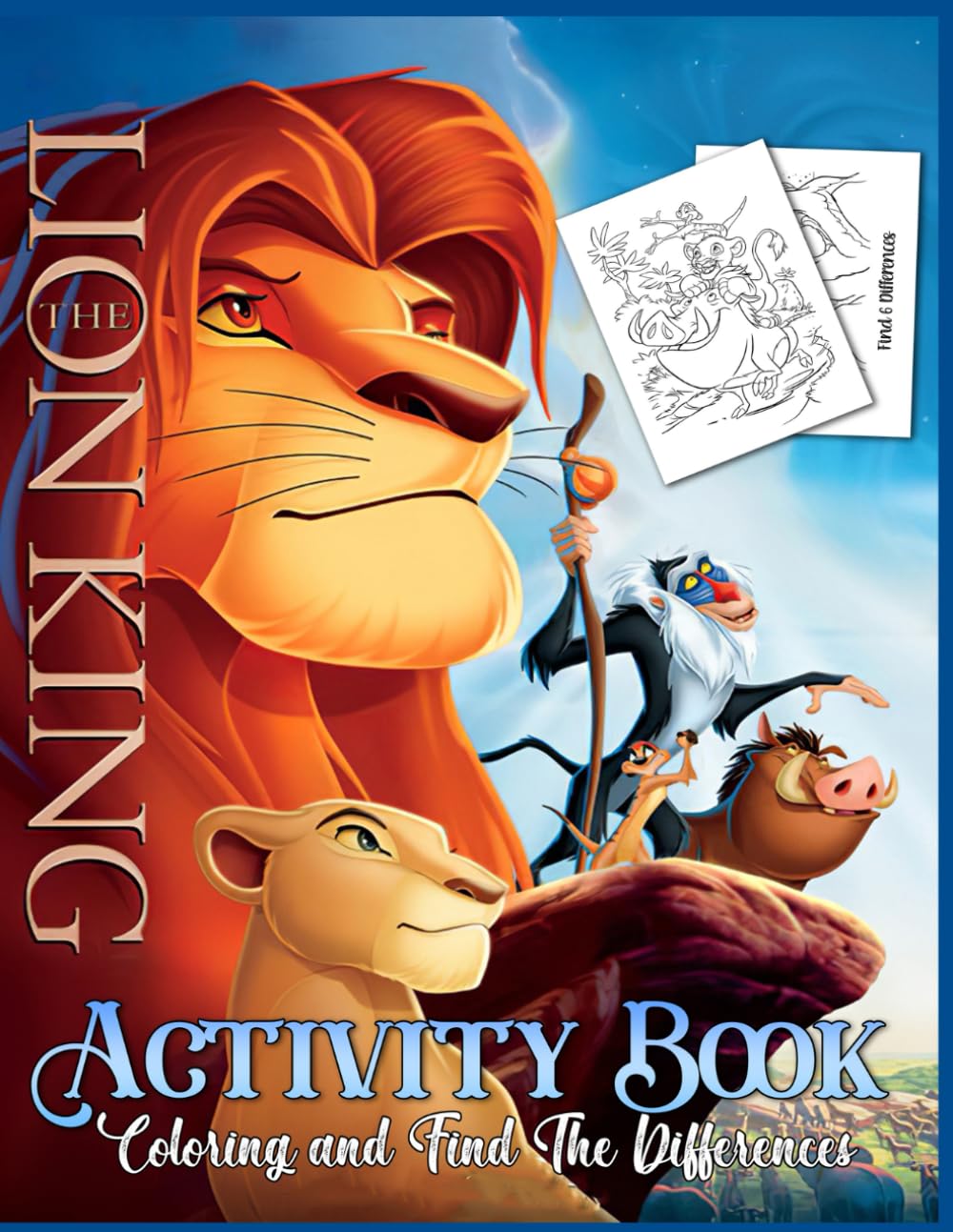 Activity Book: Coloring and Find The Differences For Adults and Kids Majosta