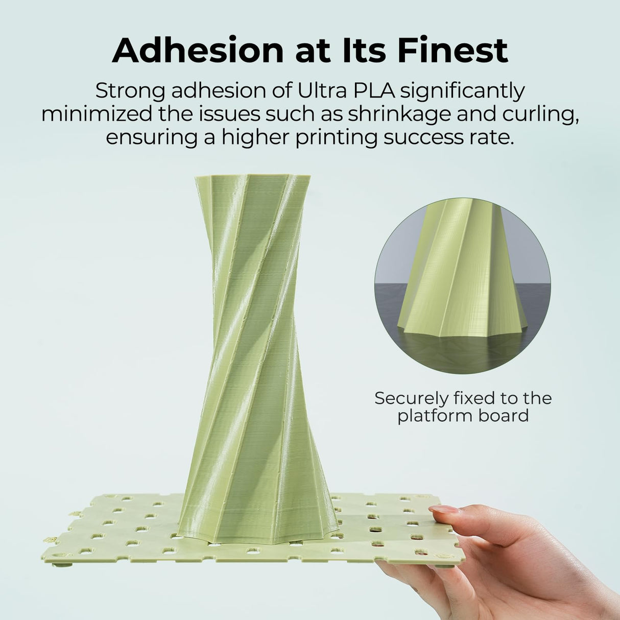 Soleyin Ultra PLA Filament 1.75mm PLA 3D Printer Filament High Speed 30-600mm/s Dimensional Accuracy +/- 0.02mm, 1kg Spool (2.2lbs)-Grey Skouphy