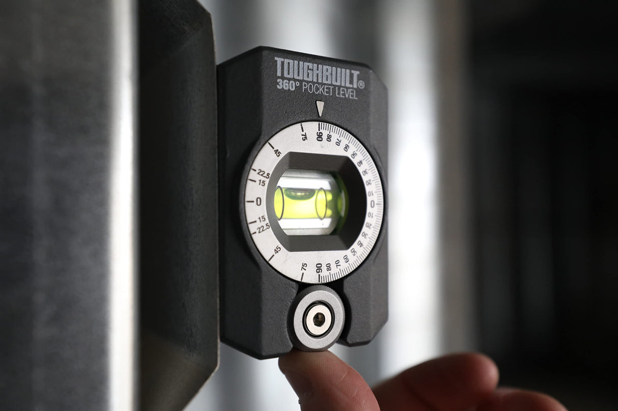 ToughBuilt 360 Degree Pocket Level - (TB-H2-L-4R) Black ToughBuilt