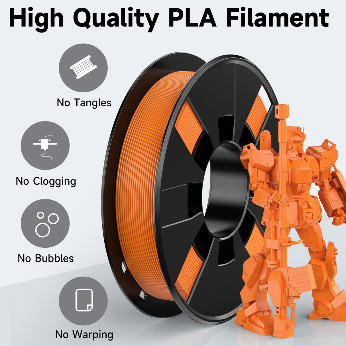 WEEDO PLA Filament 1.75mm Bundle for 3D Printer, 4 Rolls of 200g Bright Green/Orange/Gemstone Blue/Pink 3D Printer Filament, Dimensional Accuracy ±0.02mm, Clog-Free, Smoothly Feeding, Tangle-Free WEEDO