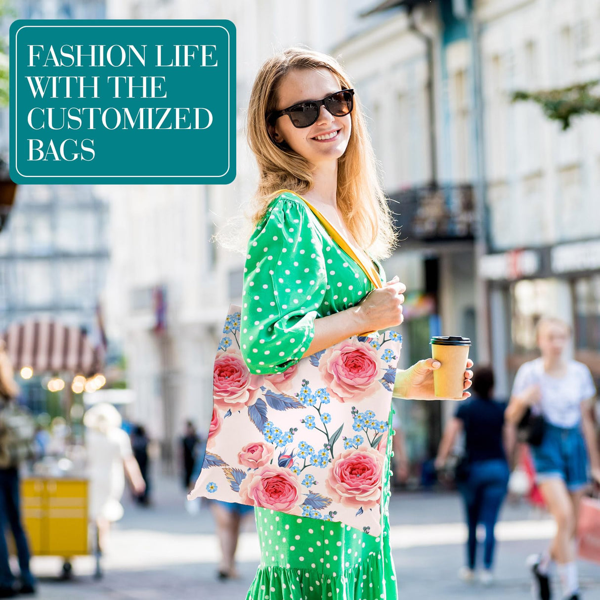 Sweetude 60 Pack Sublimation Canvas Tote bags Cosmetic Bags Bulk Reusable Blank Grocery Bags Printing Heat Transfer Makeup Bags Shopping Bags for DIY Craft Valentine Wedding Gift Sweetude