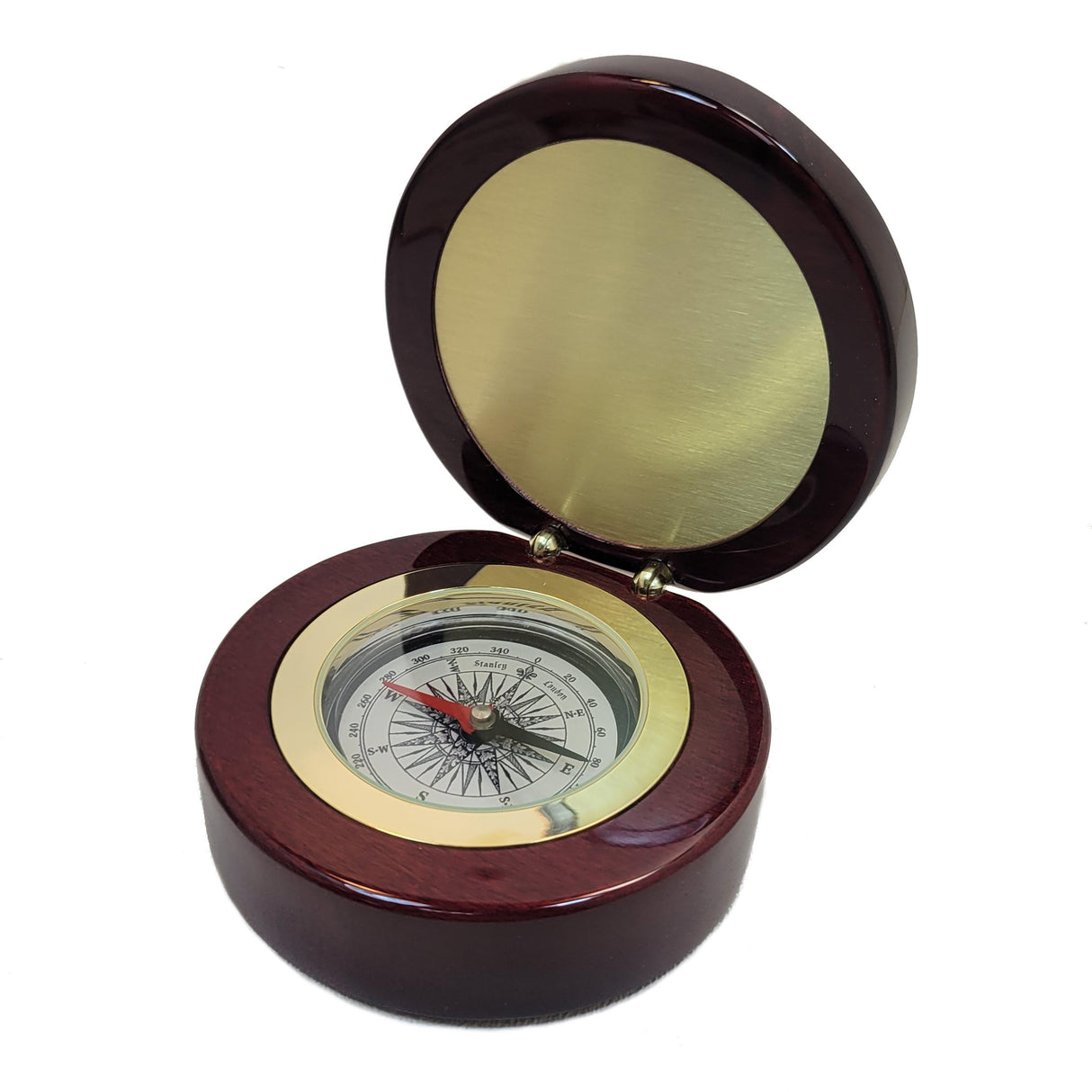Engravable Executive Navigator Desk Compass in Luxurious Lacquered Piano Finish Case | Personalized Compass Gift Engraved with a Custom Message or Select from Pre-Engraved Plaques (Design My Own) Stanley London