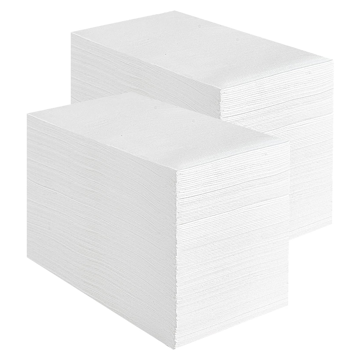 Vplus 400 Pack Premium Quality Guest Towels Disposable Dinner Napkins Soft, Absorbent, Party Napkins for Wedding Reception,Parties, Dinners or Catering Events,and Everyday Use (White, 400) Vplus