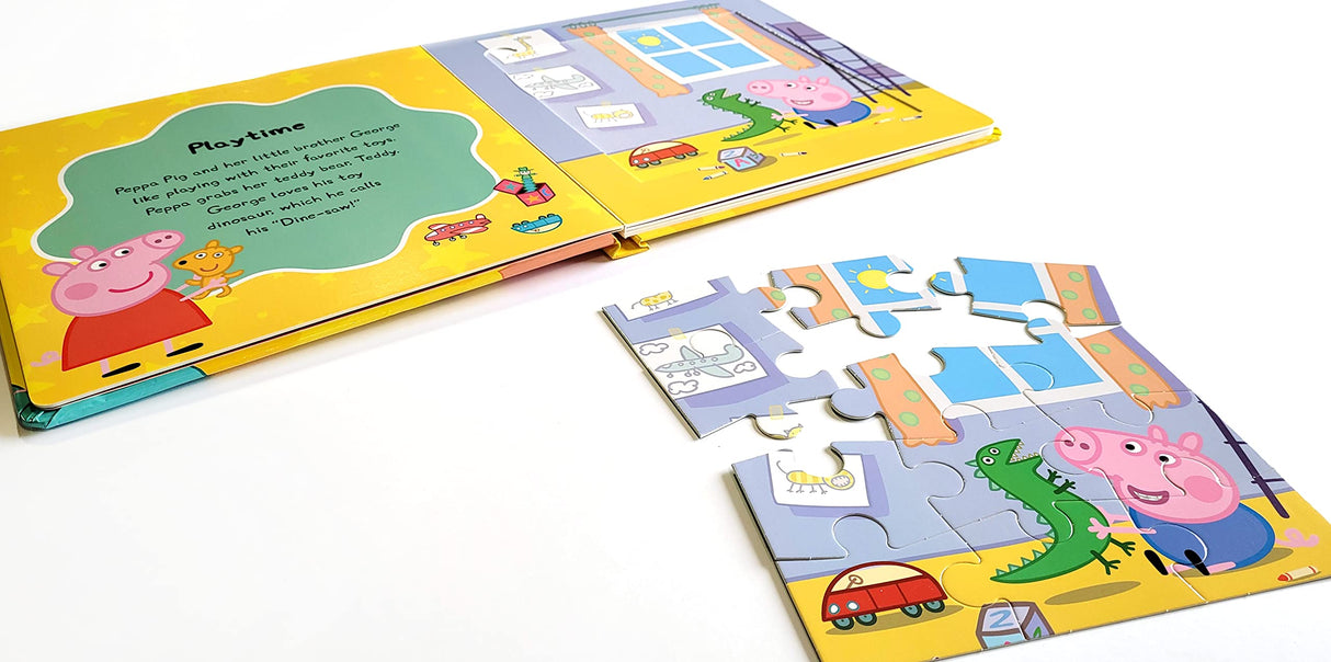 Peppa Pig My First Puzzle Book - Jigsaw Puzzles for kids, 10-page board book, 5 puzzles to enjoy Phidal