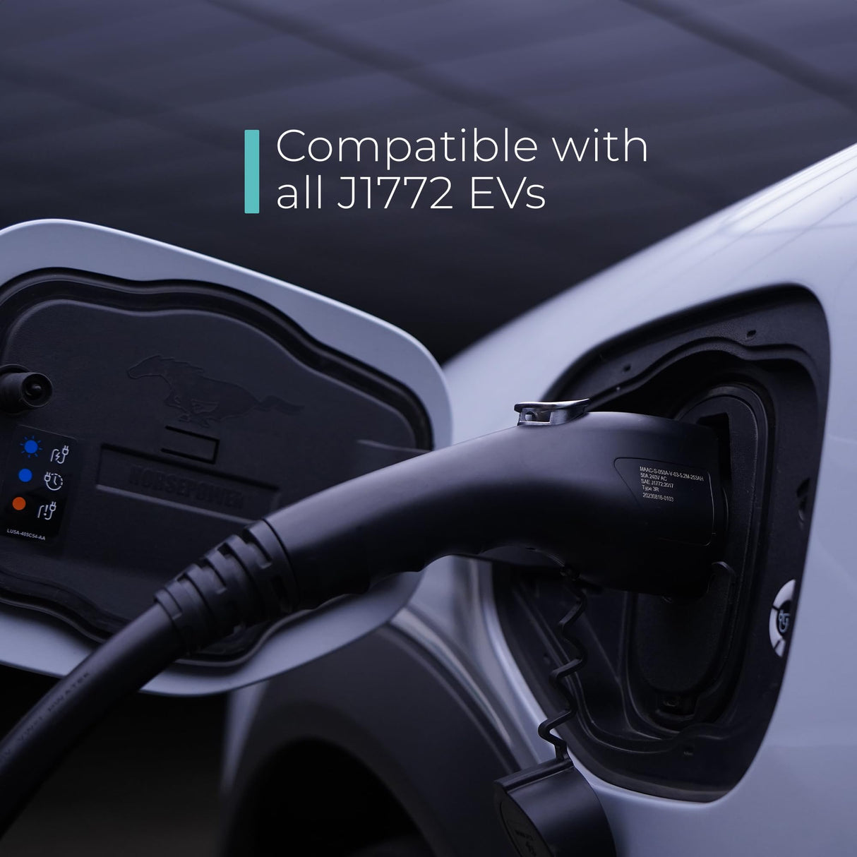 Lectron Level 1 J1772 Charger (WiFi Version) - 110V, 15 Amp, NEMA 5-15 Plug, 16 ft Extension Cord - Portable Electric Car Charger for J1772 Evs Lectron