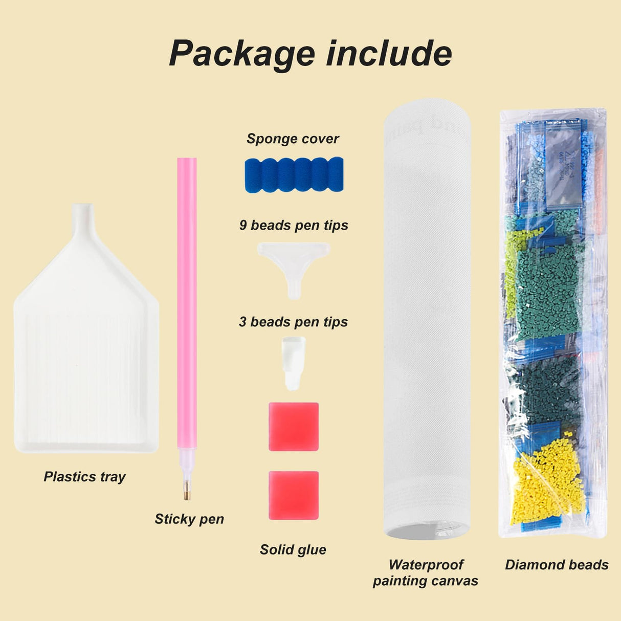 Stalente Diamond Painting Kits for Adults Sunflower, 5D DIY Diamond Art Kits for Beginners Round Full Drill Diamond Painting for Home Wall Decoration Gift 12×12inch, Flower Stalente