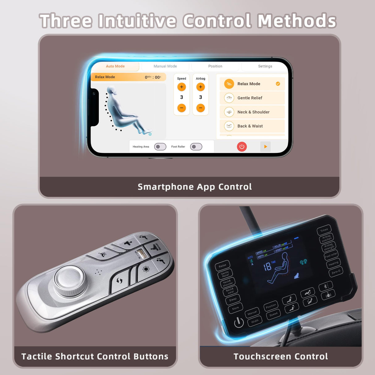 MYTHIA 2026 A303C Massage Chair, Full Body Zero Gravity Recliner with SL Track, Body Scan, 12 Auto Modes, Lumbar Heat, Bluetooth App, Wireless Charge, and Foot Rollers for Home and Office (Black) MYTHIA