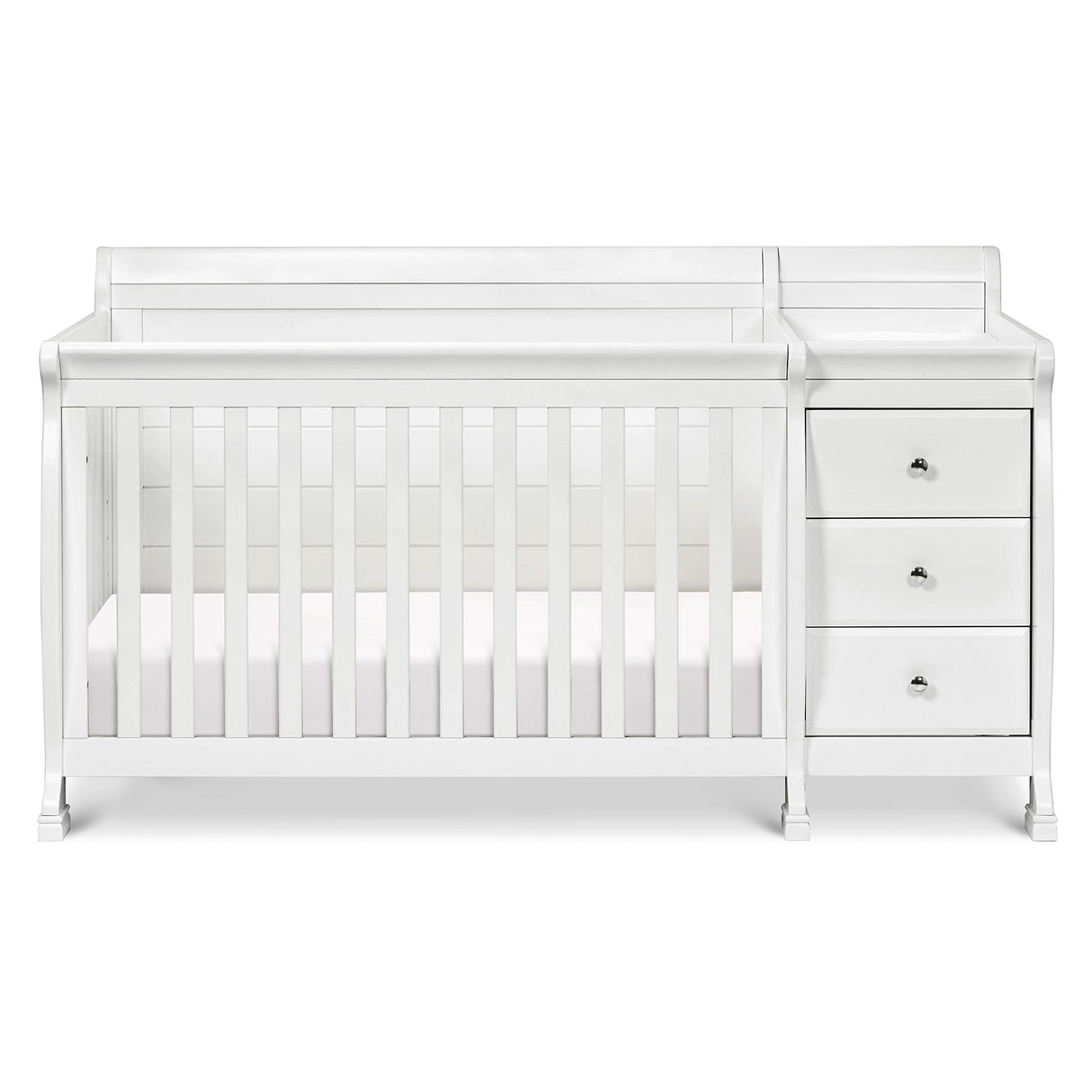 DaVinci Kalani 4-in-1 Convertible Crib and Changer Combo in White DaVinci
