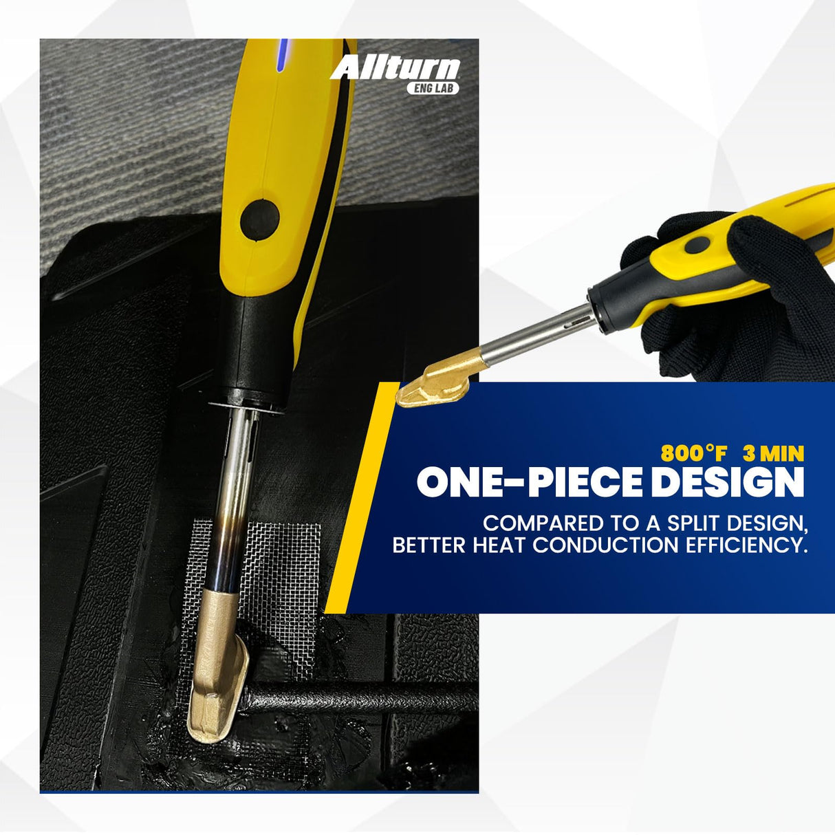 Allturn Plastic Welder 2 in 1,Plastic Welding Kit Car Bumper Repair Kit,4 Types of Plastic Welding Staples,Plastic Welding Rods Consumables Kit,YELLOW. Allturn