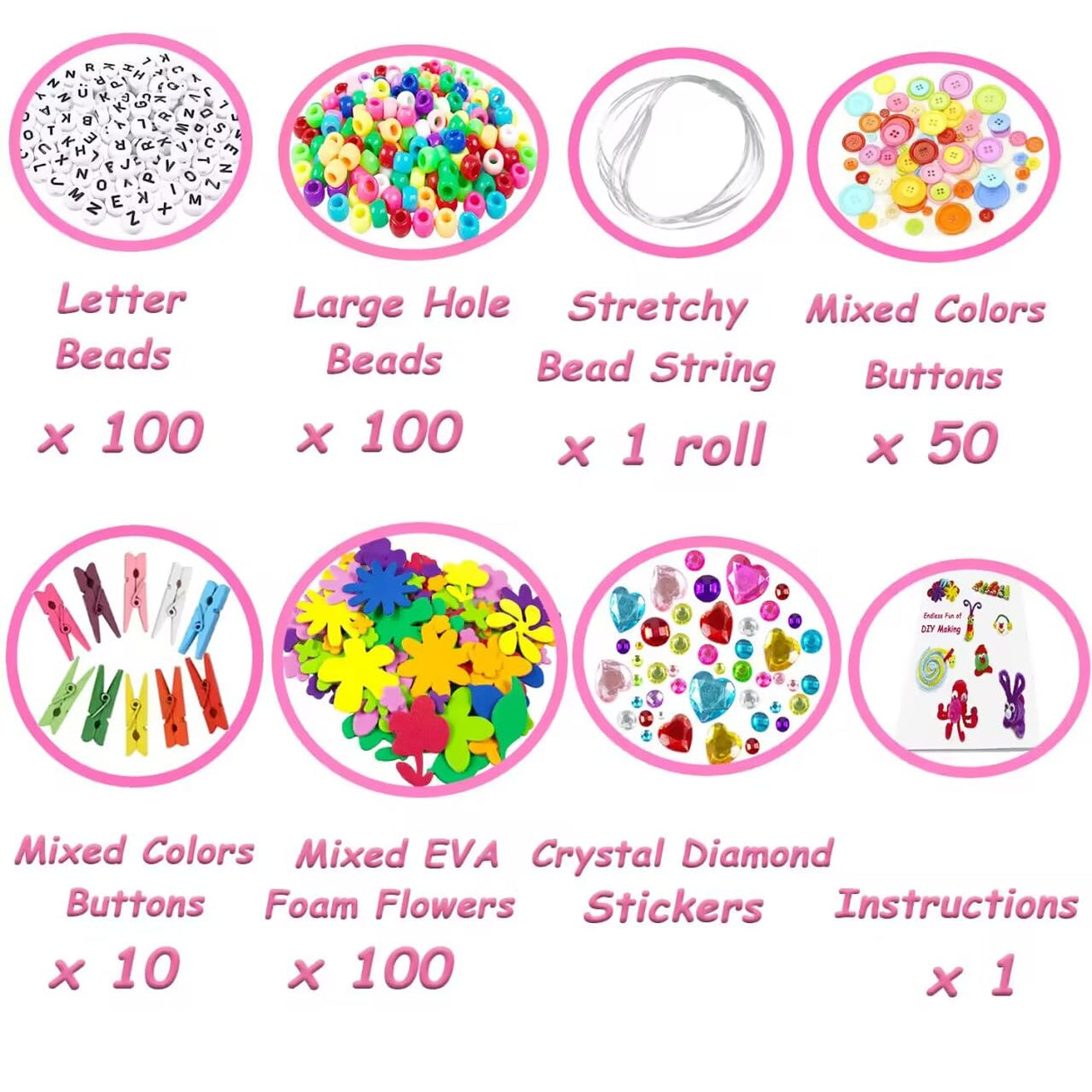 3000Pcs Arts and Crafts Supplies for Kids Crafts for Girls 8-12 Craft Kit with Pipe Cleaners Beads Crafts for Kids DIY School Supplies Set Crafting Box for Girls Boys Age 4-6, 6-8, 8-12 years Gifts VLUSSO