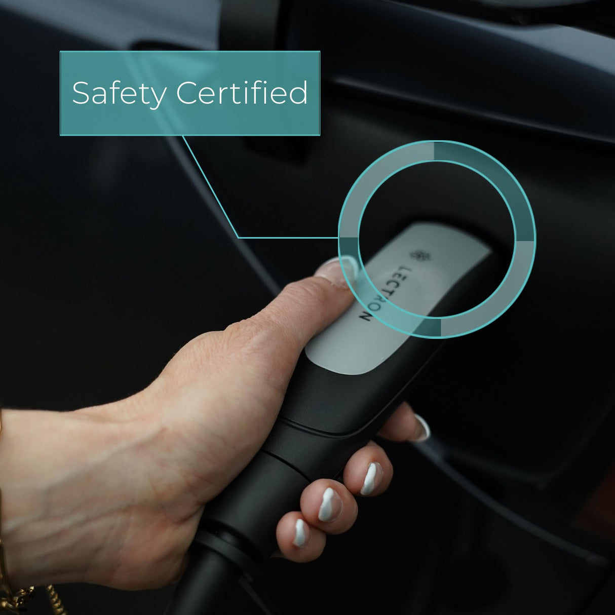 Lectron Level 1/2 (12A & 40A) Tesla NACS Portable EV Charger - Dual-Level Electric Vehicle Charging Station with NEMA 14-50/5-15 Plug - Compatible with All NACS Electric Vehicles Lectron