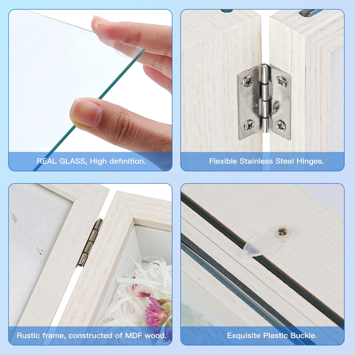 5x7 Pets Memorial Shadow Box Frame Dogs Memorial Picture Frame for Pets Paw Print Display Keepsake, Pet Memorial Keepsake Frames for Cats Dogs Pawprints, Memorial Sympathy Gifts for Loss of Dog Cat Aosemili