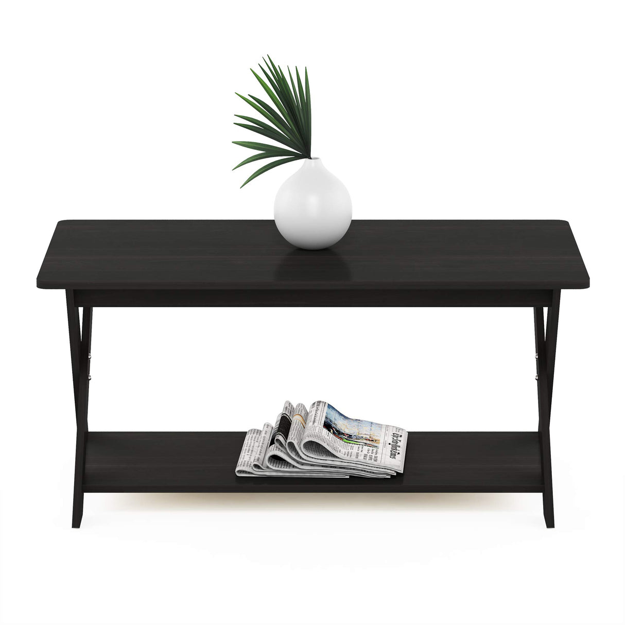 FURINNO Modern Simplistic Coffee Table, Espresso Furinno