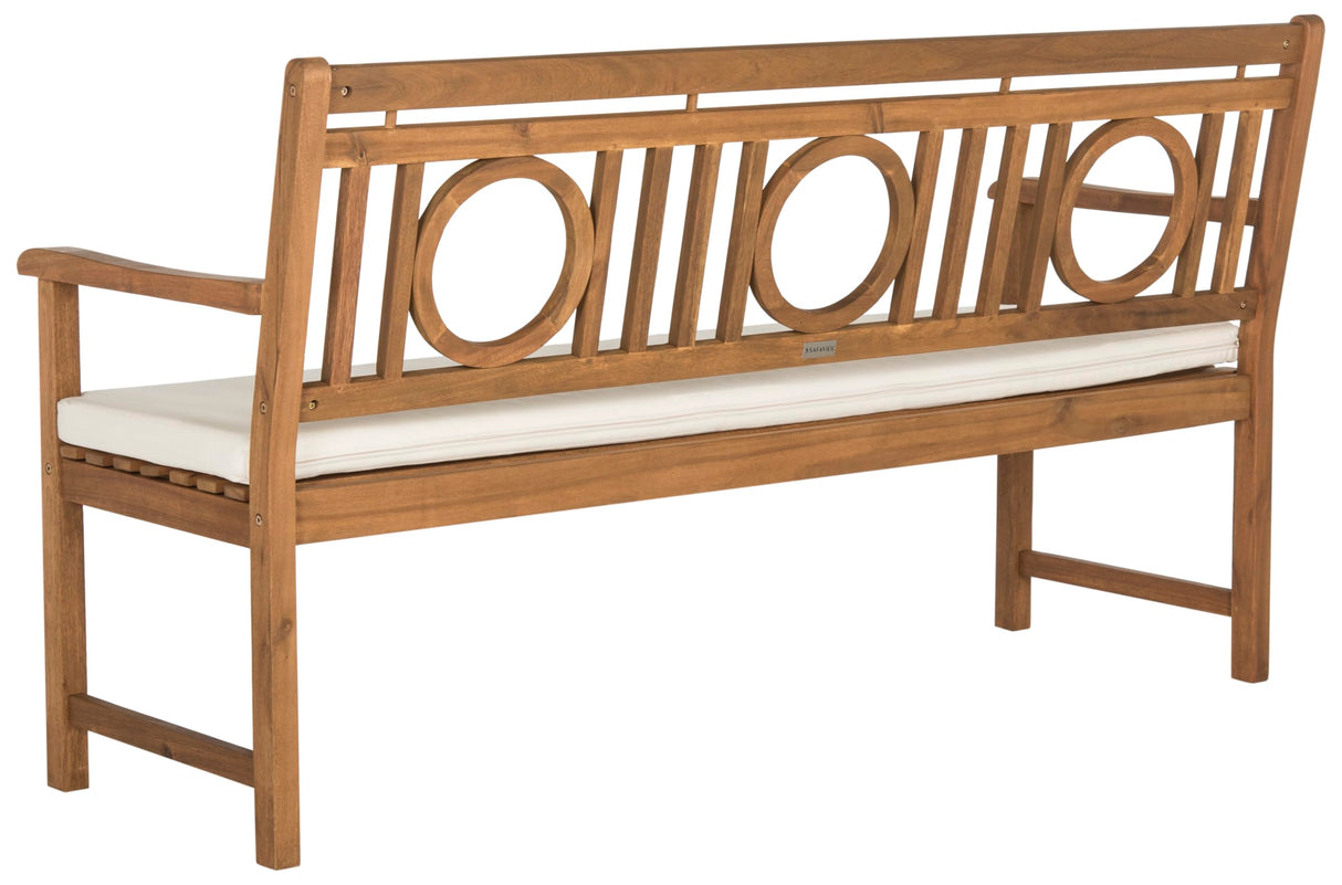 SAFAVIEH PAT6736A Outdoor Collection Montclair 3 Seat Bench SAFAVIEH