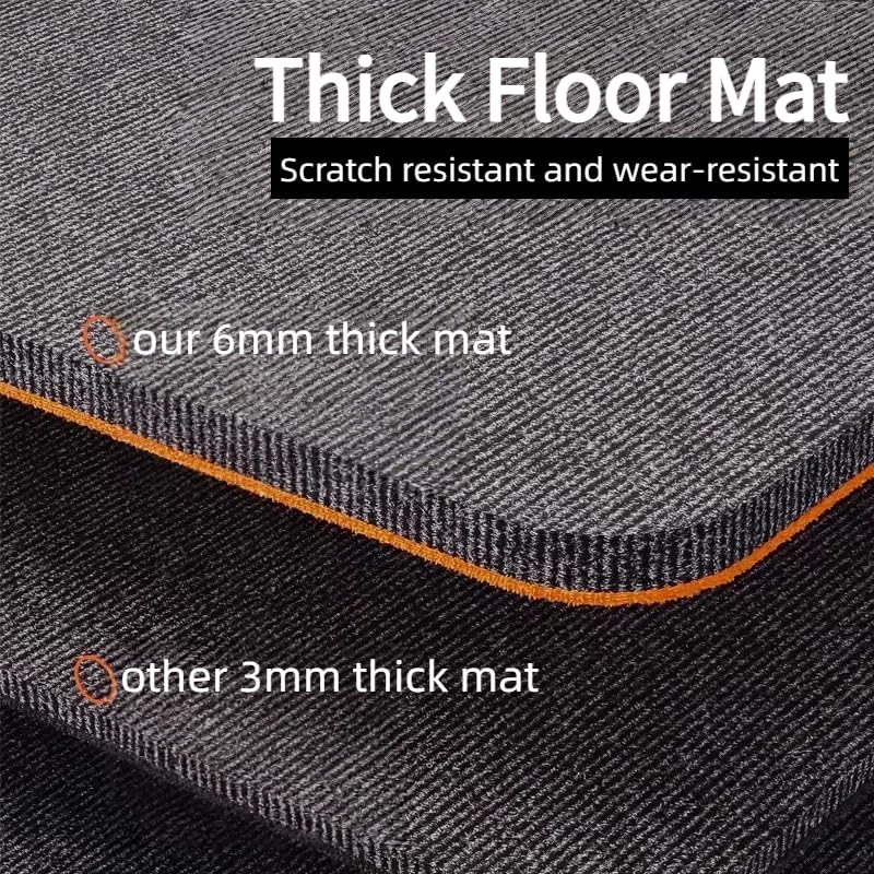 MINYUGUT Front Door Mat, Pee Pads for Dogs, 47” x 51” Indoor Outdoor Heavy Duty Doormat, Non-Slip Office Chair Mat, Rubber Backing Low Profile Commercial Door Mats, Waterproof Floor Mat for Entry MINYUGUT
