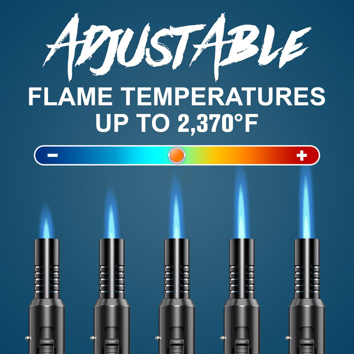 Flame bird Butane Torch Lighter, Refillable Kitchen Blow Torch with Safety Lock & Adjustable Flame for DIY BBQ Baking Desserts and Soldering Camping(No Prefilled) Flame bird