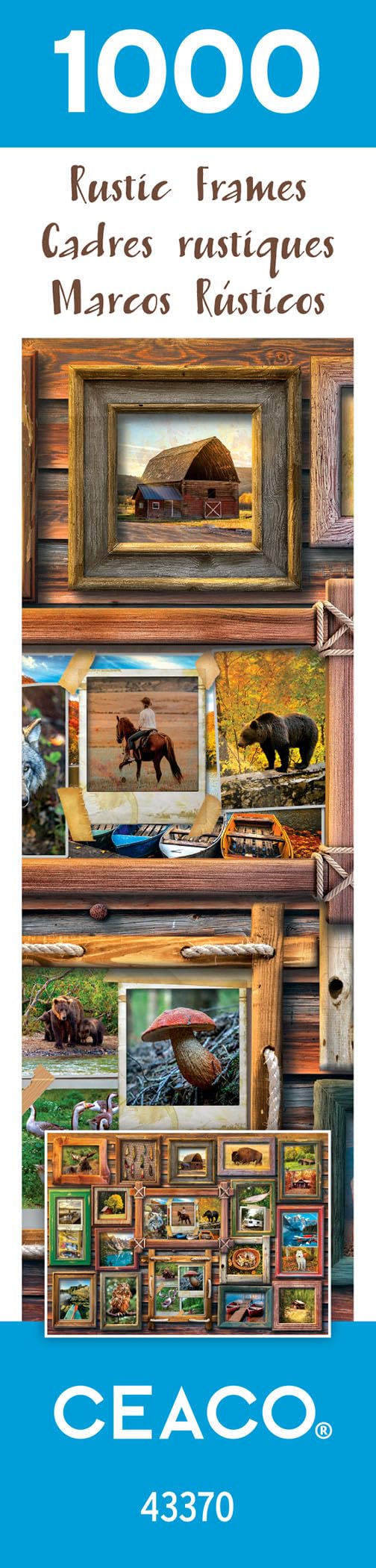 Ceaco - Rustic Frames - 1000 Piece Jigsaw Puzzle Ceaco