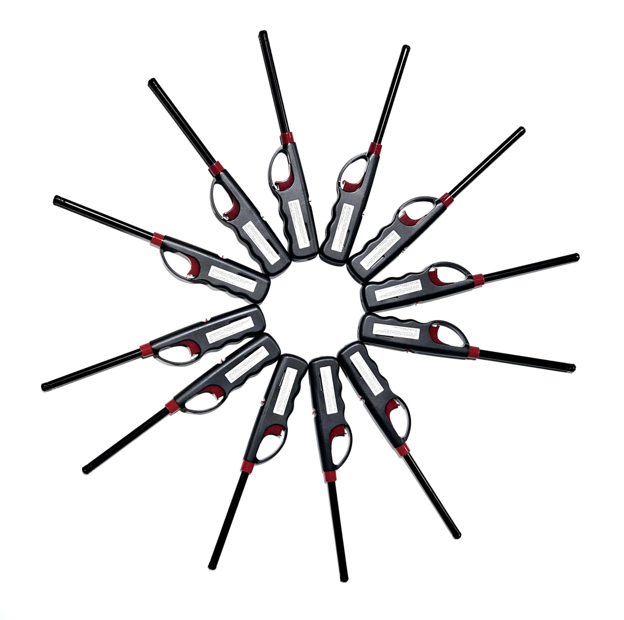 Knights of Armur 12-Pack BBQ Grill Lighter Casings Refillable Butane Gas Candle Fireplace Kitchen Stove Long KNIGHTS OF ARMUR