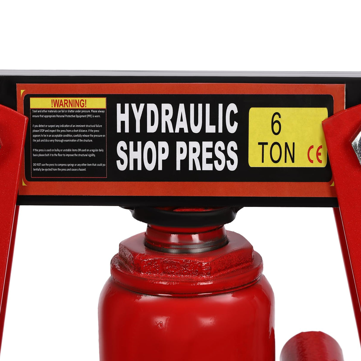 CRYBY Hydraulic Press, 6T/13227.74lbs Hydraulic Shop Press Manual Hydraulic Press with Plates, H-Frame Garage Floor Adjustable Shop Press Hydraulic Benchtop Press, 5.12In Stroke, 15.75*12.6*29.33Inch CRYBY