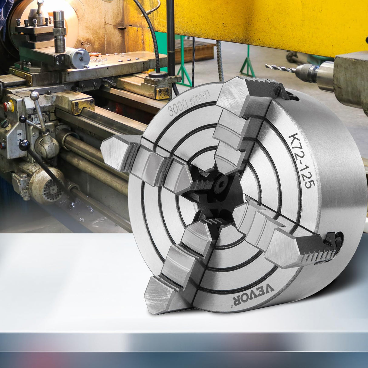Vevor K72-125 Lathe Chuck 5 Inch 4-Jaw,Lathe Chuck Independent Reversible Jaw,Metal Lathe Chuck Turning Machine Accessories,for Lathes Machine - Amazon.com VEVOR