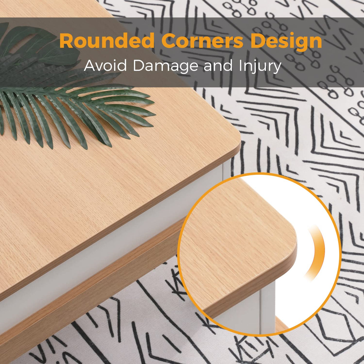 Bidiso Lift Top Coffee Center Table with Hidden Storage Compartment, Easy-to-Assembly , Dining Table for Living Room Reception/Home Office, Oak Bidiso