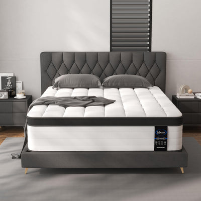 LETMOON Full Mattress, 10 Inch Hybrid Full Size Mattress, Memory Foam and Pocket Springs, Pressure Relief, Bed in Box