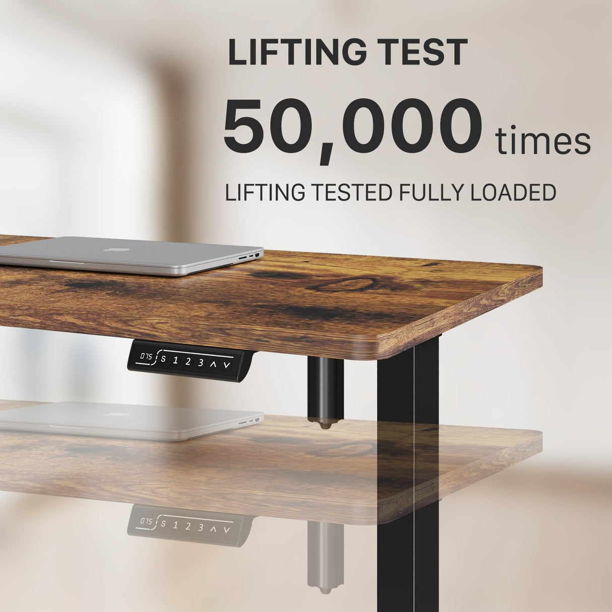 JOYSEEKER Electric Standing Desk Frame Workstation,Stand up Desk Legs Height Adjustable,Ergonomic Sit Stand Desk Base for 39 to 63 inch Table Tops,Black JYLH JOYSEEKER