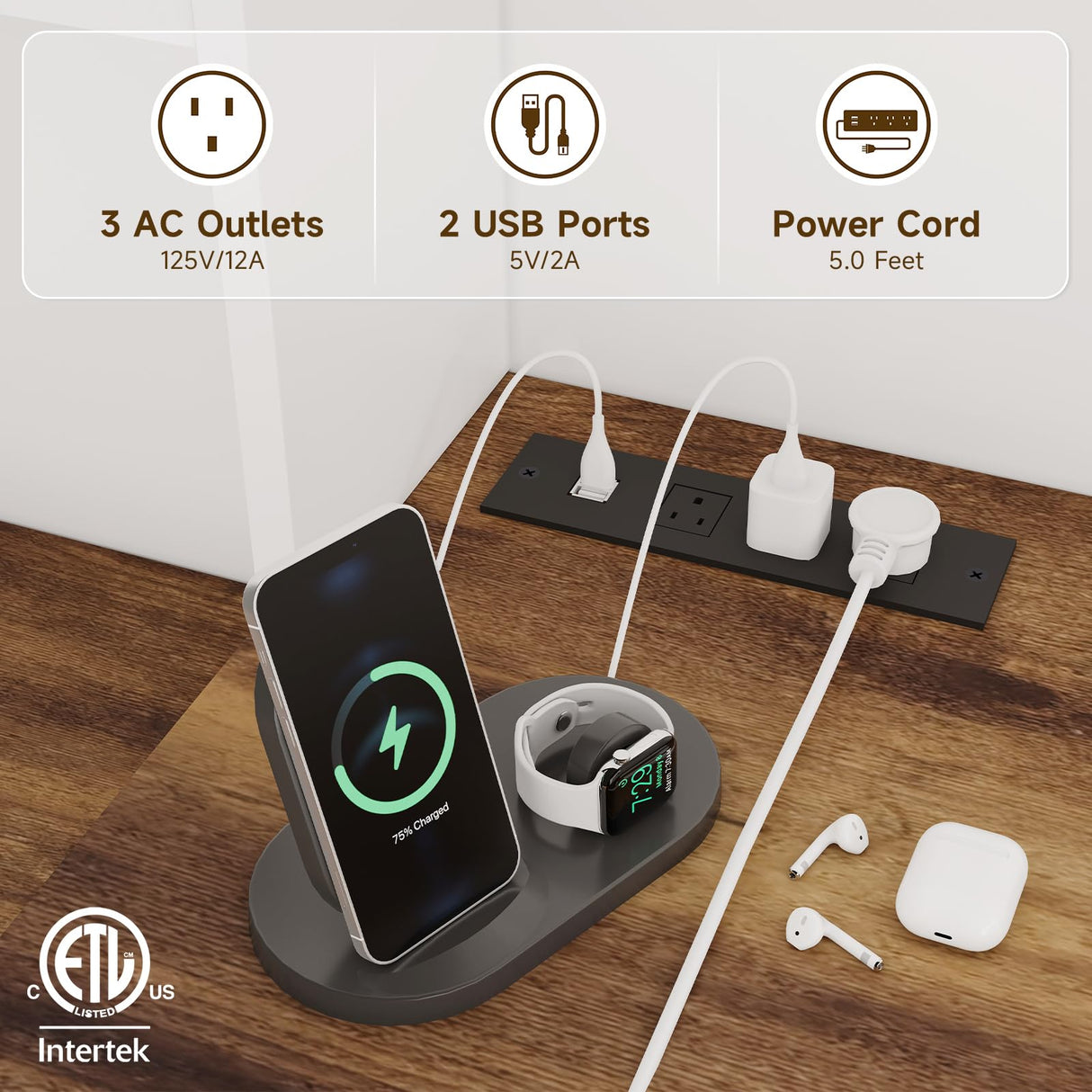 Farmhouse Executive Desk 51" Computer Desk with 2 Drawers Storage Cabinet and RGB LED Lights Power Outlets, Wood Home Office Desk with Hutch and Monitor Stand for Work Study Writing Halitaa