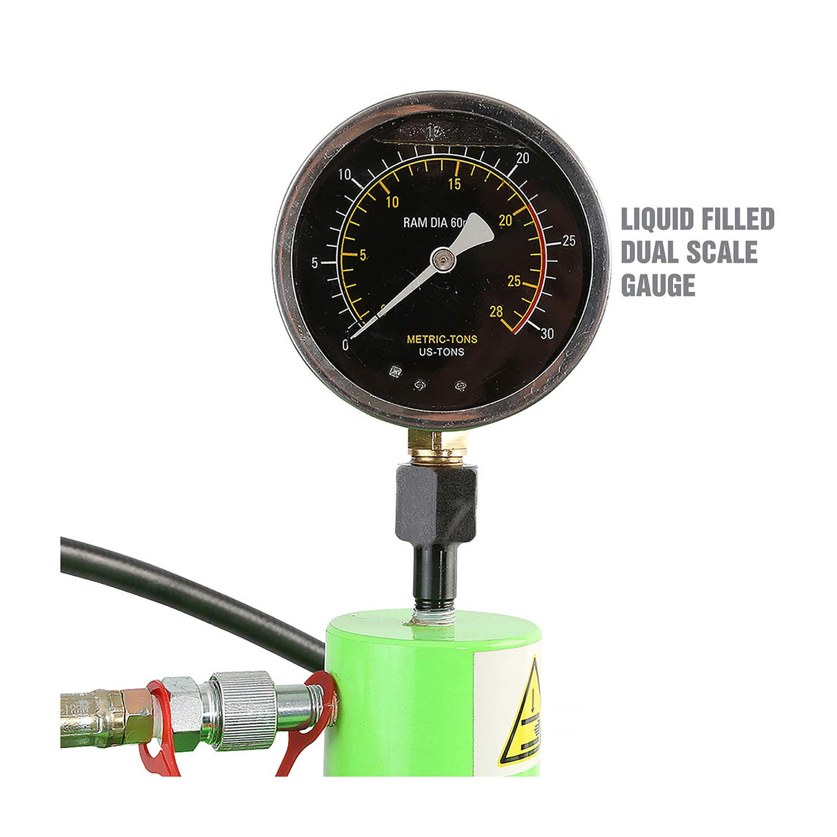 OEMTOOLS 25087 Air Hydraulic 20 Ton Press with Double Speed Pump, Hydraulic Press, Wheel Bearing Press, Press Hydraulic OEMTOOLS