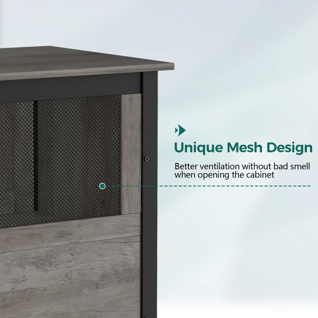 Tatub 40-50 Gallon Fish Tank Stand, Aquarium Stand with Storage Cabinet for 10-50 Gallon Fish Tank, Turtle Tank, Reptile Tank, Heavy Duty Metal Frame 1000 LBS Capacity, Light Ivory Tatub