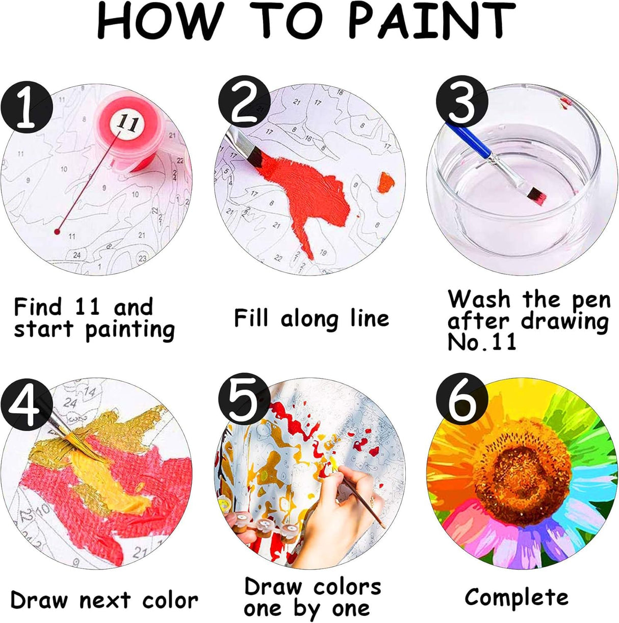 Zariocy Paint by Numbers Kits for Adults -Animals DIY Oil Paintings Canvas Acrylic Paint Set - Fox Paint by Numbers Kit for Beginners and Ideal for Home Decor 16x20 inch-270 Zariocy