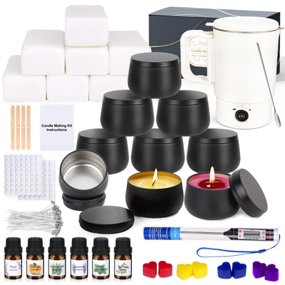 Candle Making Kit for Adults, DIY Soy Candles Making Supplies for Beginners, Complete Candle Kit for Starter, Perfect as Home Decoration Party Gift