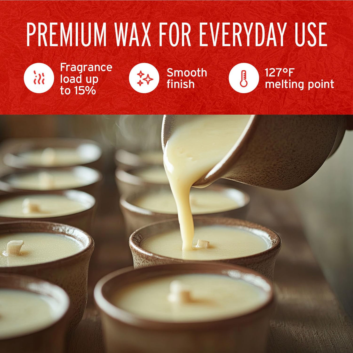 Blended Waxes, Inc. Paraffin Wax for Candle Making, Easy to Use Pastilles, Premium and Low Melt Paraffin Wax for Candles, 127F Melt Point, 10 lb Pack BW Blended Waxes, Inc.