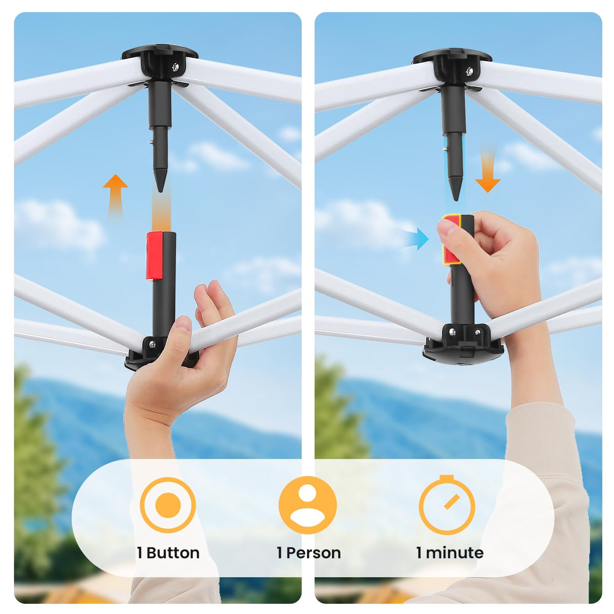 COBIZI 10x30 Pop Up Canopy Tent for Parties with 8 Sidewalls Waterproof Commercial Instant Canopy 10x30 Party Tent for Backyard, Wedding Portable Outdoor Gazebo with Carrybag&4 Sandbags(White COBIZI