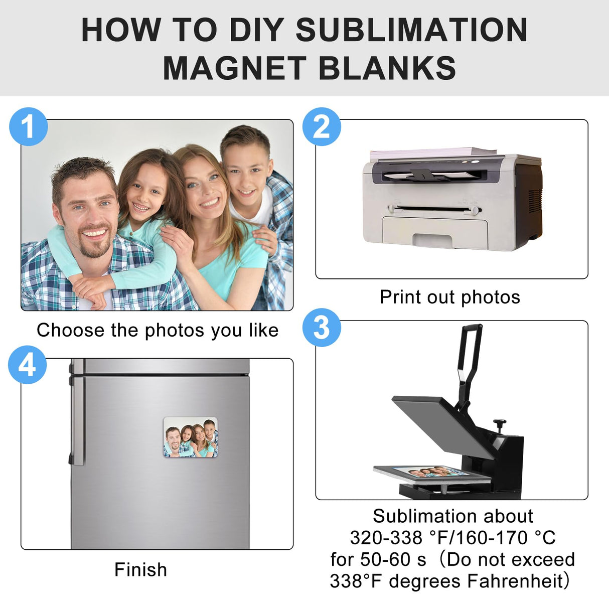 50 Pcs Sublimation Magnets Blank 2x3 Inch Personalized Fridge Refrigerator Magnets Blanks DIY Sublimation Refrigerator Magnet Bulk Soft Magnetic for Kitchen Decorative Fridge Magnets Blank Set ZhouBoat