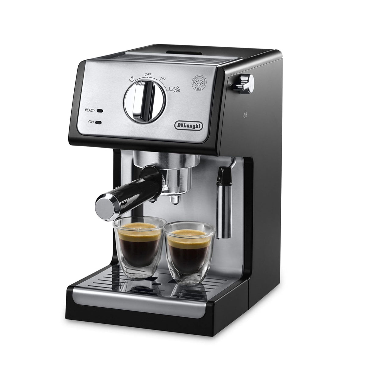 De'Longhi 15-Bar Pump Espresso Machine with Manual Milk Frother for Latte, Cappuccino, Black, ECP3420 De'Longhi