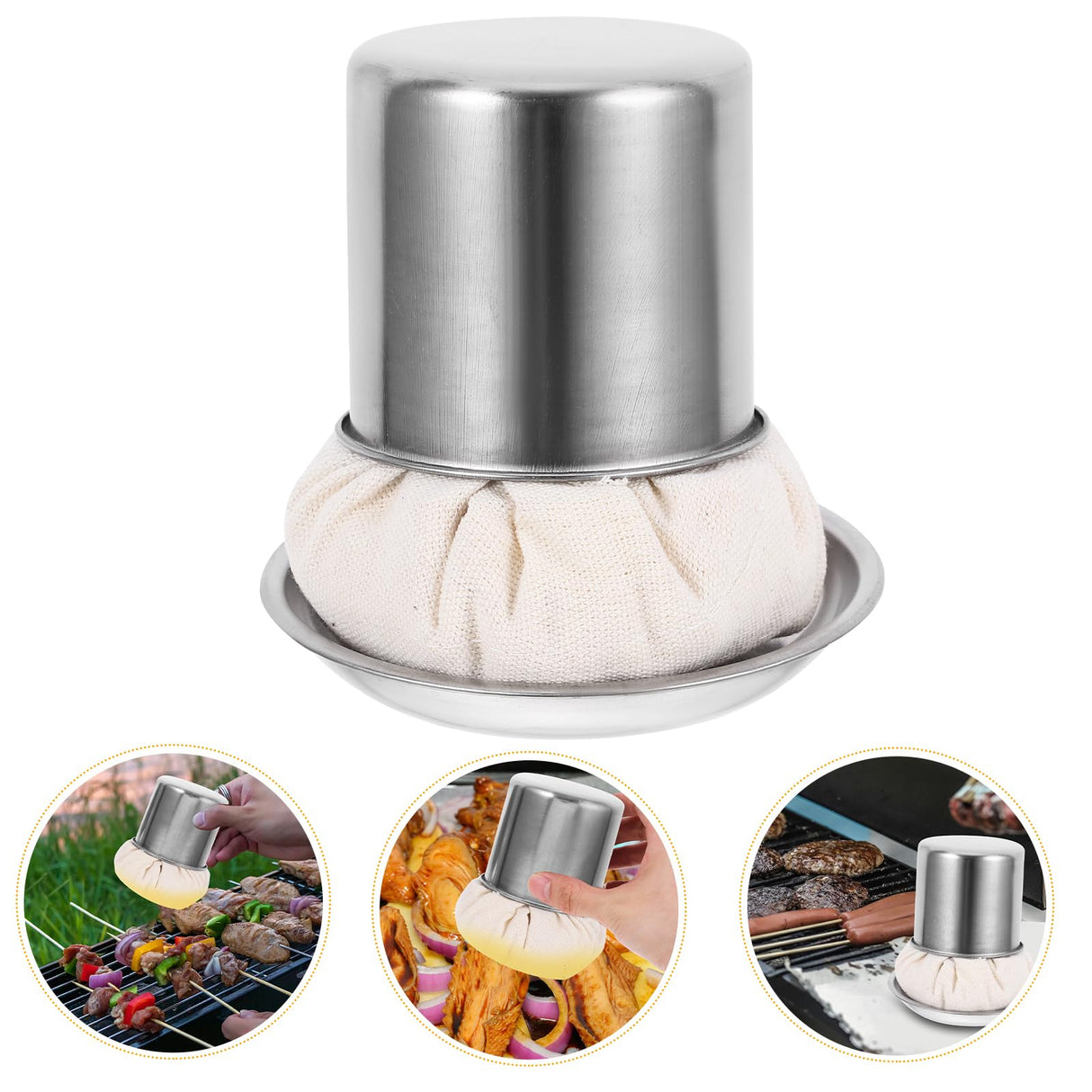 BESTOYARD 3 Sets Pancake Grease Brush Pastry Baking BrushOil Spreader Crepe Maker Crepe Spreader Oil Mop for Pancake Cooking BBQ Convenient Sauce Brush Household Grilling Oil Brush Oil Sponge BESTOYARD