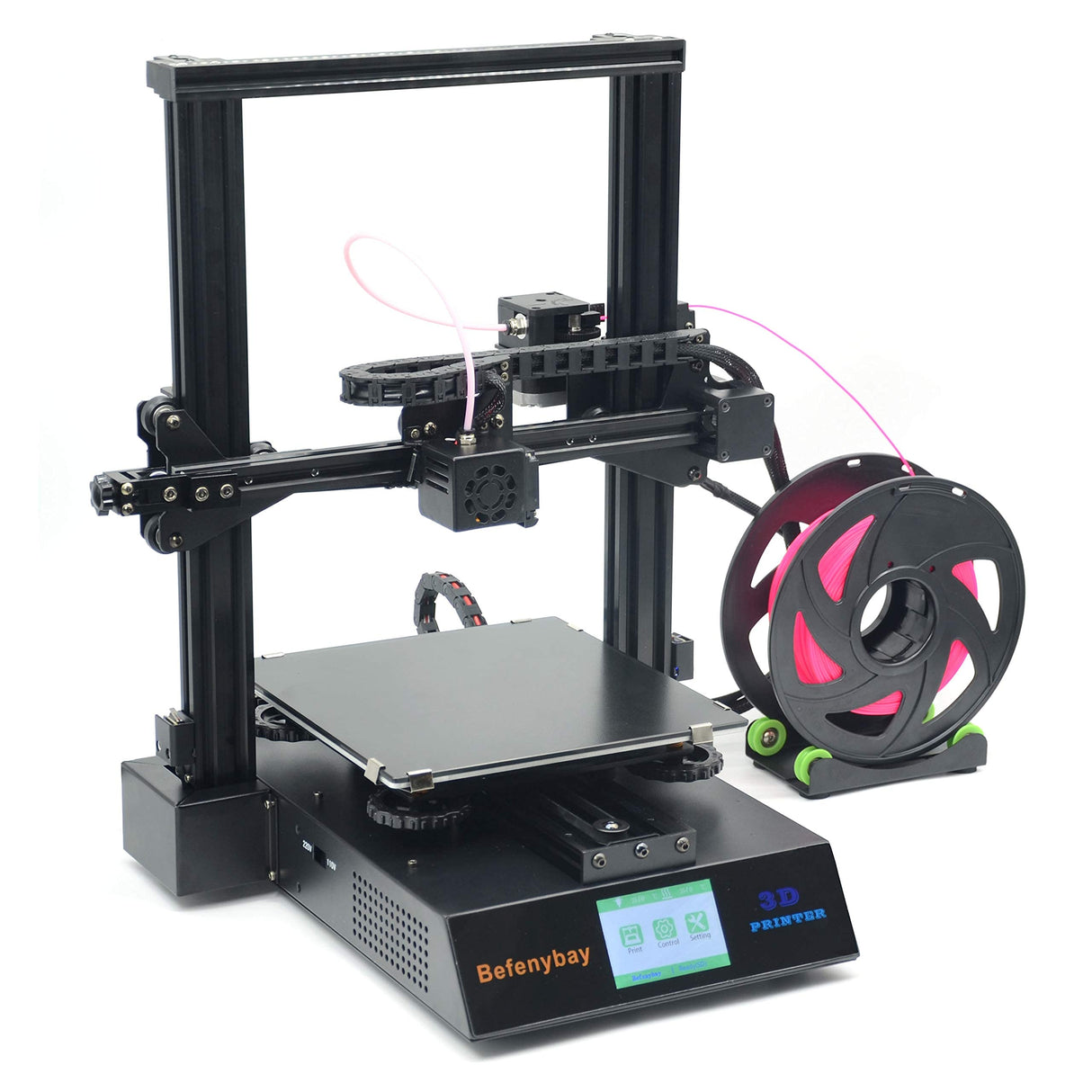 Befenybay 3D Printer Filament Holder for Universal Adjustable Filament Mount Rack Bracket for PLA/ABS/Nylon/Wood/TPU/Other 3D Printing Material Befenybay