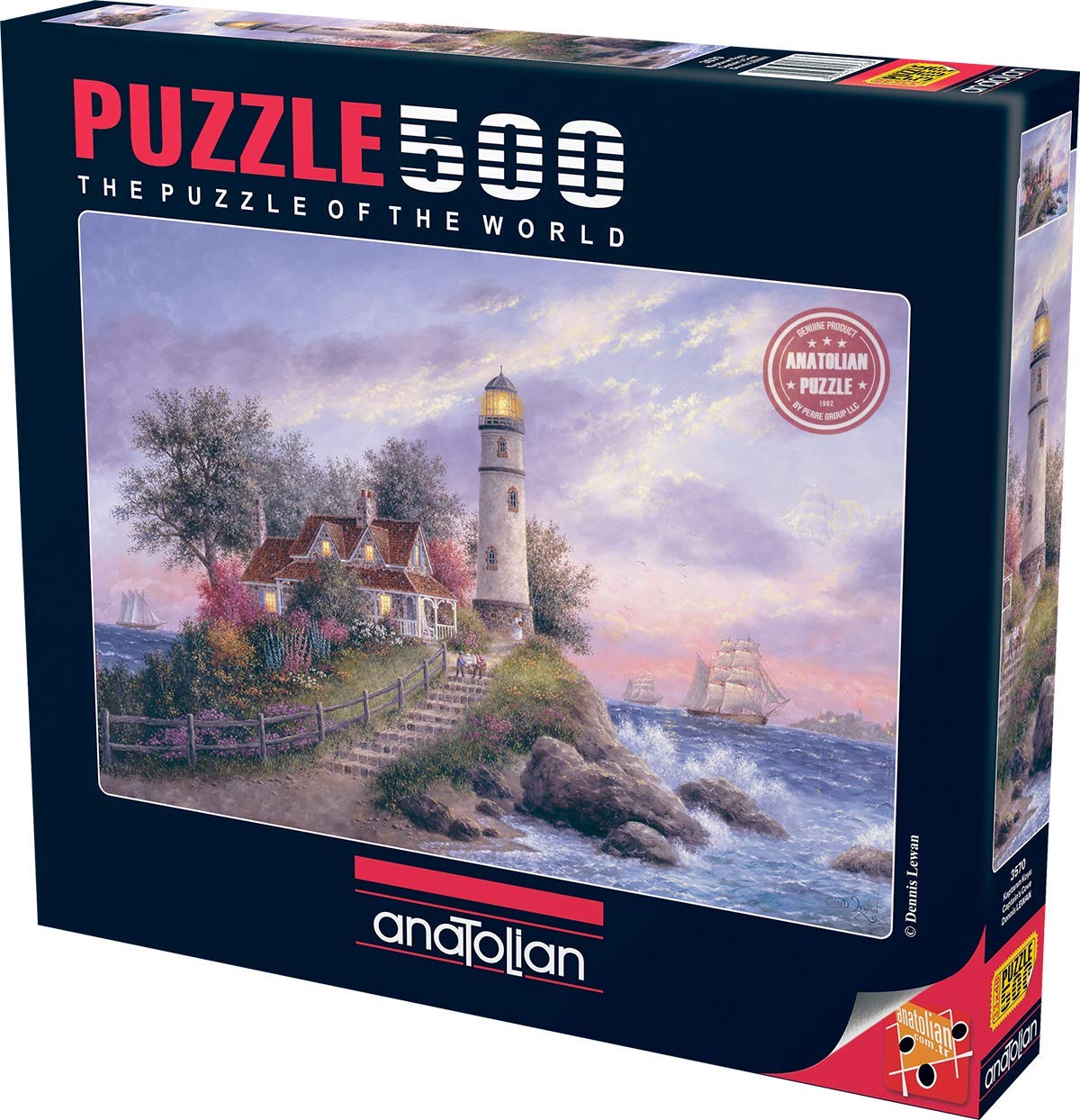 Anatolian Captain's Cove Jigsaw Puzzle (500 Piece), Multicolor (ANA3570) Anatolian