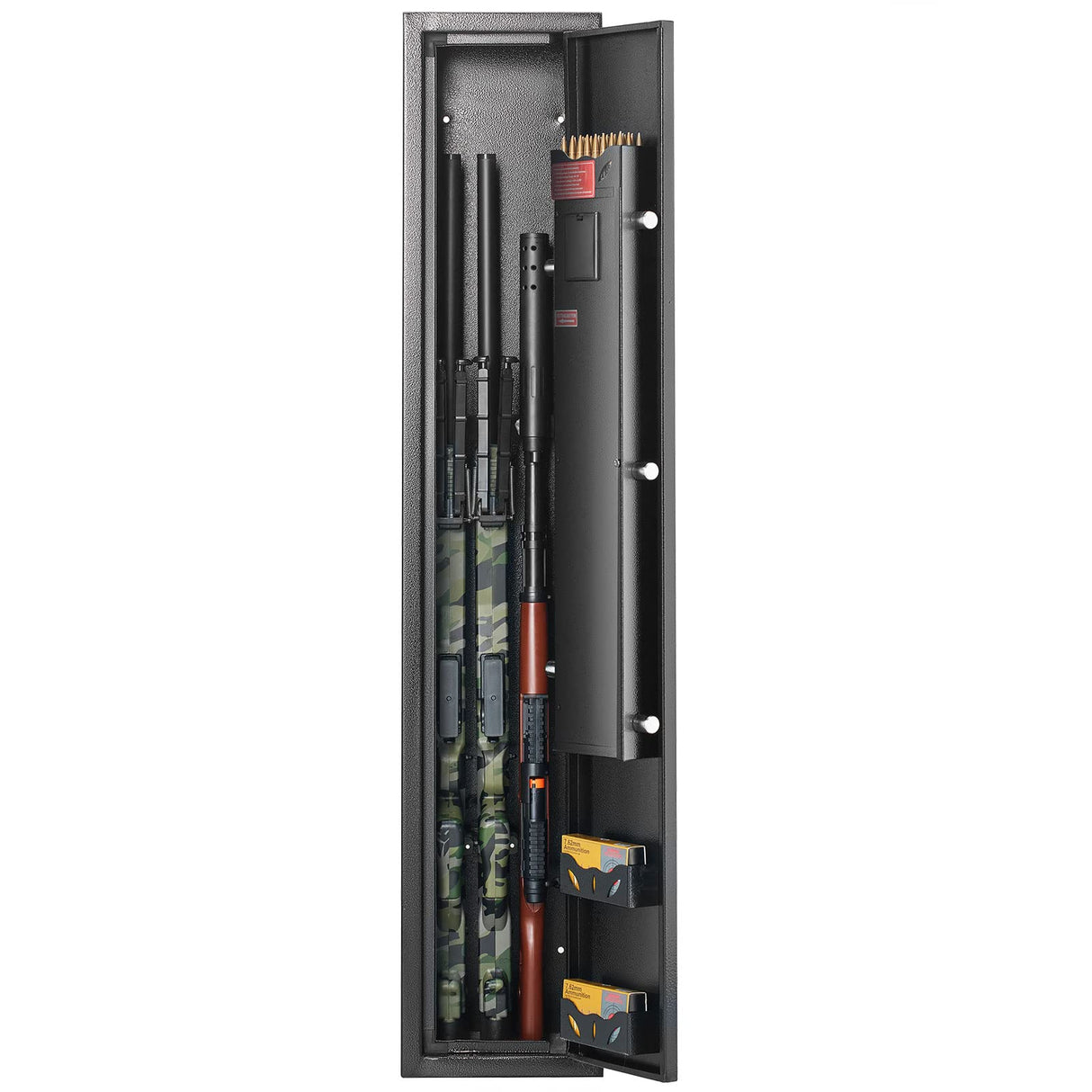 VEVOR 3-4 Rifles Gun Safe, Rifle Safe with Digital Keypad & Lock, Quick Access Gun Storage Cabinet for shotguns with Removable Shelf, Pistol Rack, Ammo Storage Box for Home Rifle and Pistols VEVOR