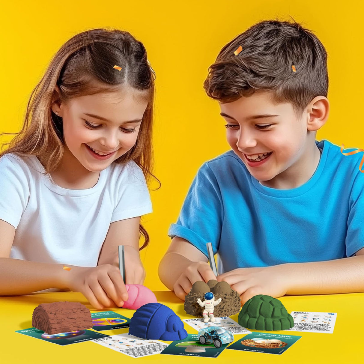 Gamerside 12-in-1 Dig Kit with 12 Mystery Themes Digging Toys for Kids Age 6-12 – 12 Surprise Blind Boxes Excavation Kits, STEM Science Kits for Boys & Girls Cool Party Birthday Gift Gamerside