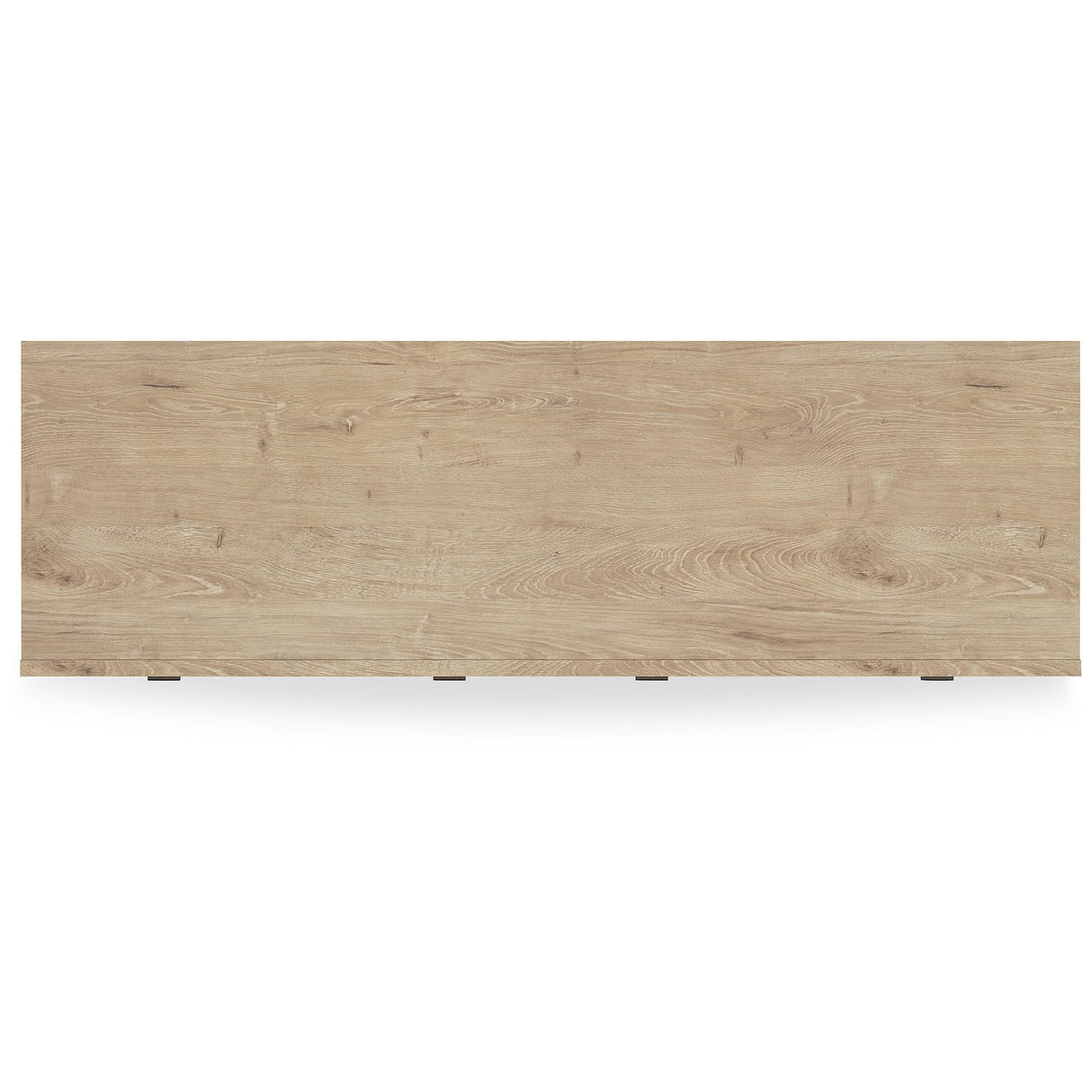 Signature Design by Ashley Cielden Coastal 6-Drawer Dresser, Bronze-Tone Knobs, Safety Stop, Textured Cane Details, 62.01" W x 19.65" D x 35.67" H, Light Brown Signature Design by Ashley