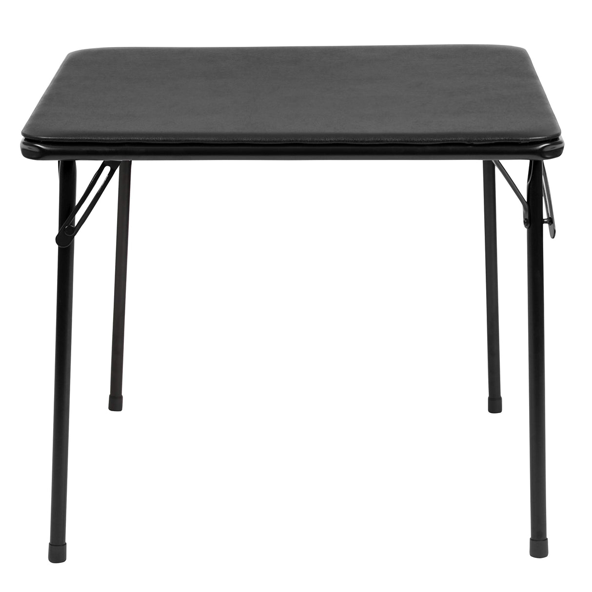 Flash Furniture Mindy Folding Kids Table with Vinyl Padded Top, Children's Square Activity Table for Daycare and Classrooms, Black Flash Furniture