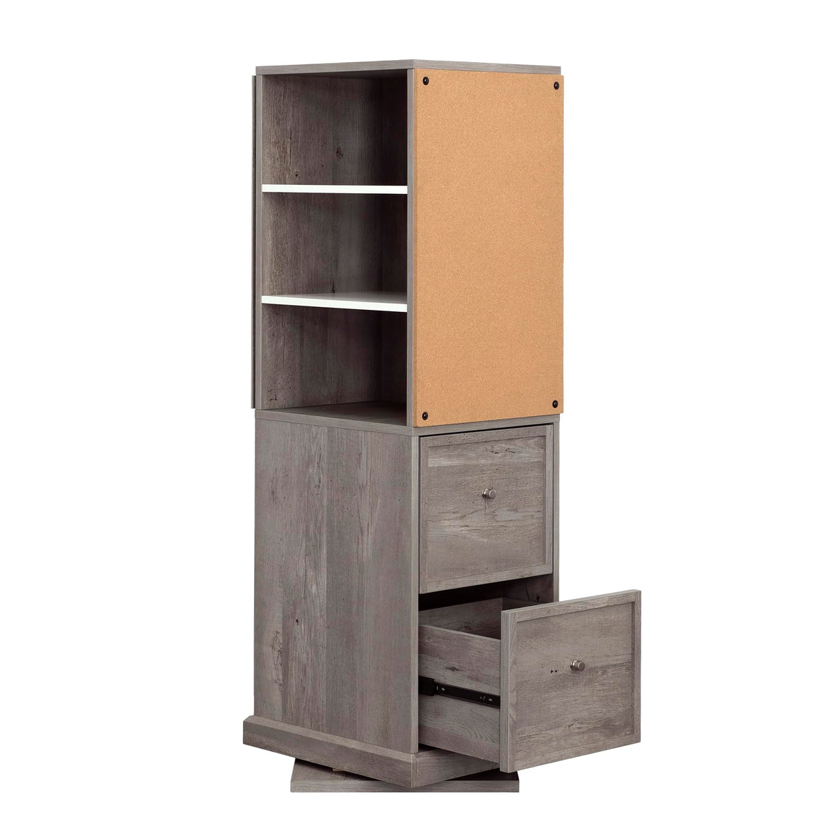 Sauder Pro Series Craft Tower, L: 17.91" x W: 20.08" x H: 57.8", Mystic Oak Sauder