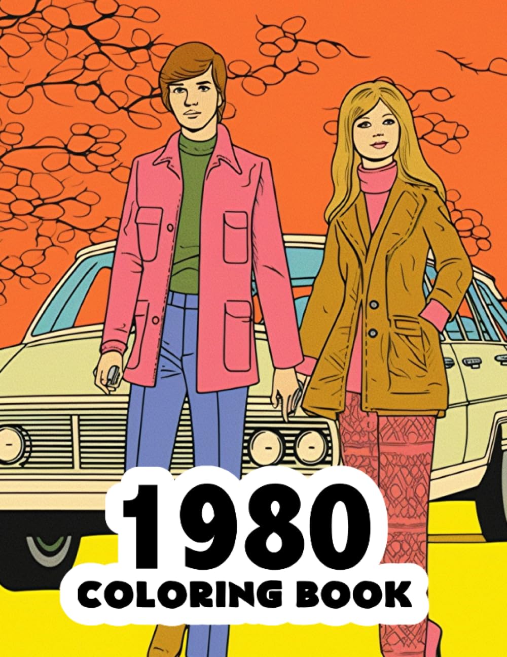 1980 Coloring Book: 1980s Retro coloring book featuring iconic scenes, fashion, and history WoodArtSupply