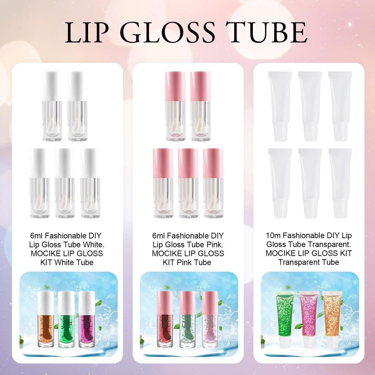 MOCIKE DIY Lip Gloss Making kit for Girl Gifts - 37 PCS DIY Lip Gloss kit Make Your Own Lip Gloss MOCIKE