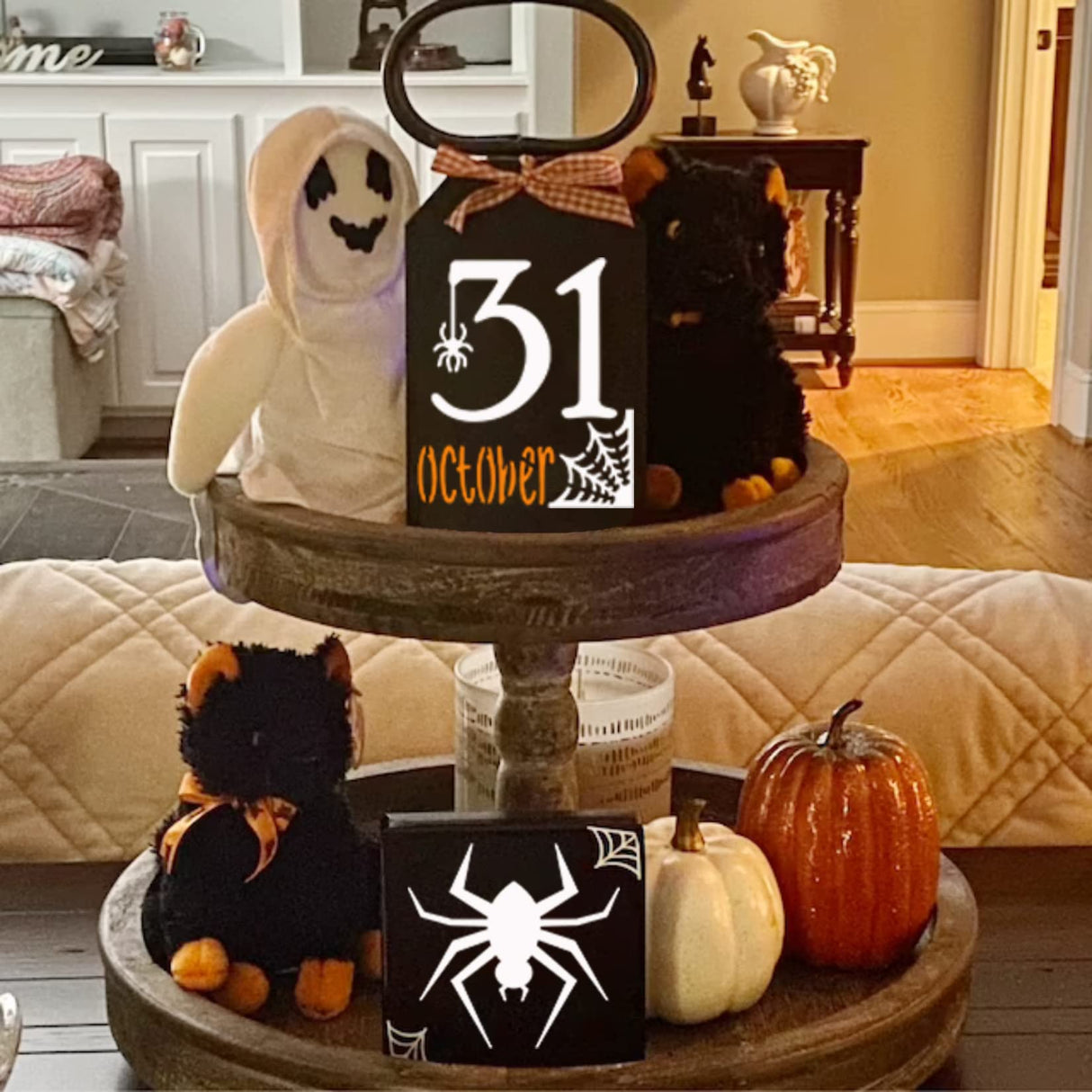 Small Stencils for Painting on Wood Reusable, 3 Inch Reusable Stencil for Craft Ornament Paint Template Stencils for Wall Card Rock Wood Signs Coasters Canvas Home Decor (Halloween) Hosomono