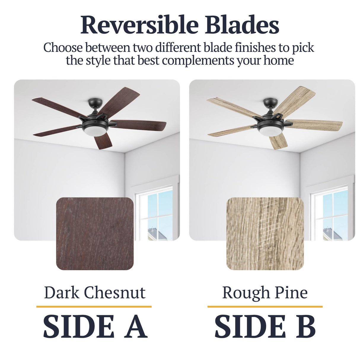 Prominence Home 51649-01 Lorelai Smart Ceiling Fan with Light and Remote, 52, Bronze Prominence Home